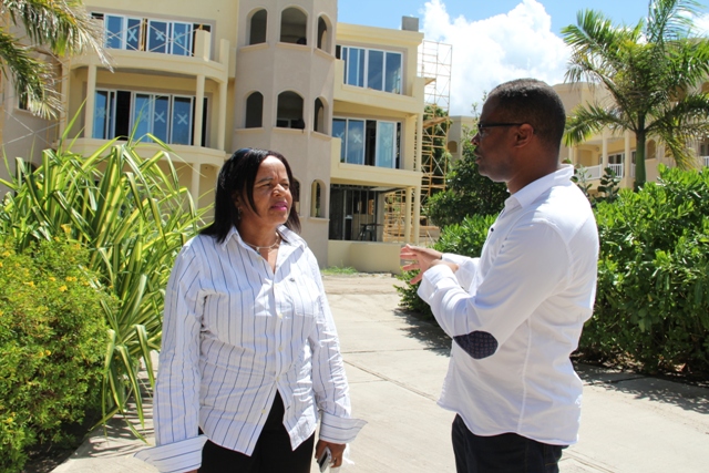 Tourism Minster pleased with progress at Hamilton Beach Villas and Spa
