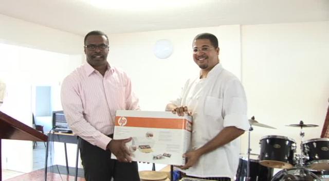 Health Minister Brantley makes personal donation to CPS School Meals Programme