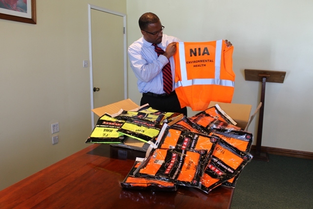 Hon. Mark Brantley makes donation to Ministry of Health
