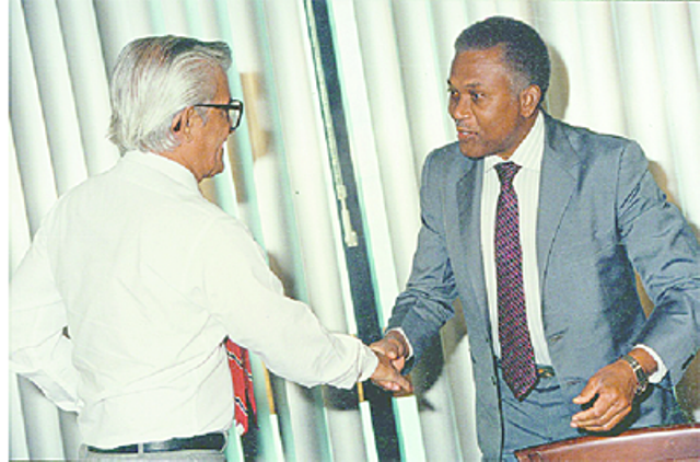 PM Douglas: “ANR Robinson showed mettle as leader and man during attempted coup”