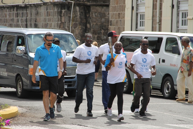 Queen’s Baton makes its way around Nevis