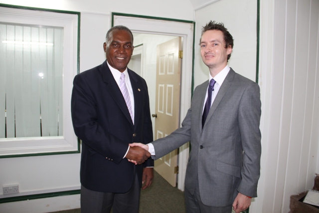 Barbados-based British High Commission official visits Nevis Premier