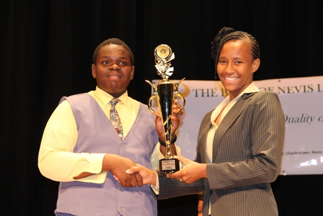 Gingerland Secondary School student is Nevis’ 2014 Junior Minister of Tourism