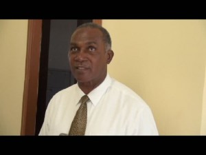 Premier of Nevis and Minister of Education in the Nevis Island Administration Hon. Vance Amory when he visited the newly relocated Department of Education at Pinney’s Industrial Site on May 06, 2014 