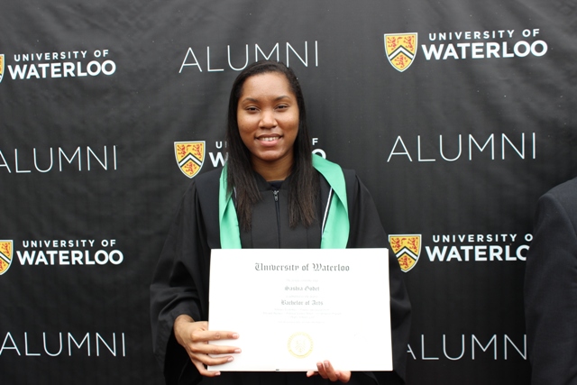 Sashia Godet graduates