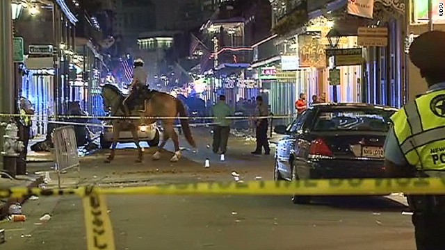 Gunfire injures 7 people on Bourbon Street in New Orleans