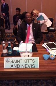 St. Kitts and Nevis' Minister of Foreign Affairs, the Hon. Patrice Nisbett at the CARICOM-Turkey meeting in Istanbul, Turkey 