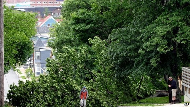 Storm Arthur batters Canada's Maritime provinces