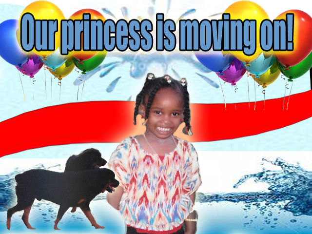 Our princess is moving on