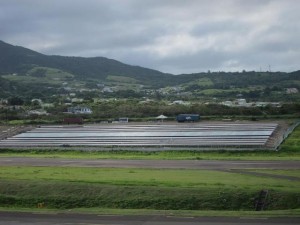 The 2-megwatt solar plant at the Robert L. Bradshaw International Airport, St. Kitts