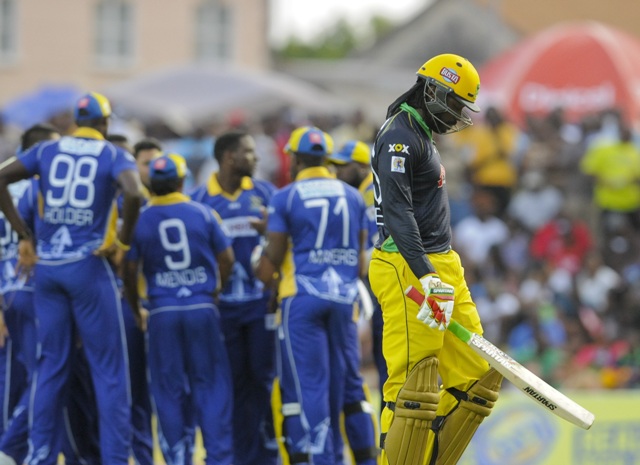 Jamaica Tallawahs (158-6) beat Trinidad & Tobago Red Steel (155-6) by 4 wickets with 2 balls remaining
