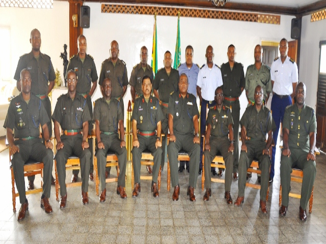 St. Kitts-Nevis Defence Force Capt. graduates from Guyana Course
