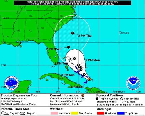 Tropical Depression Forms Over The Turks And Caicos Featured