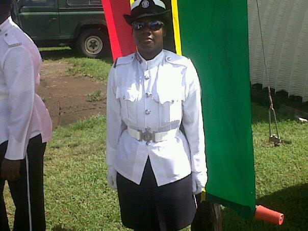 Police Officers offer Condolences to Constable Cannonier’s Family and Friends