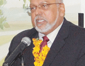 Guyana's President His Excellency Donald Ramotar