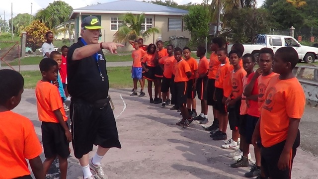 Basketball Coach Visits Nevis