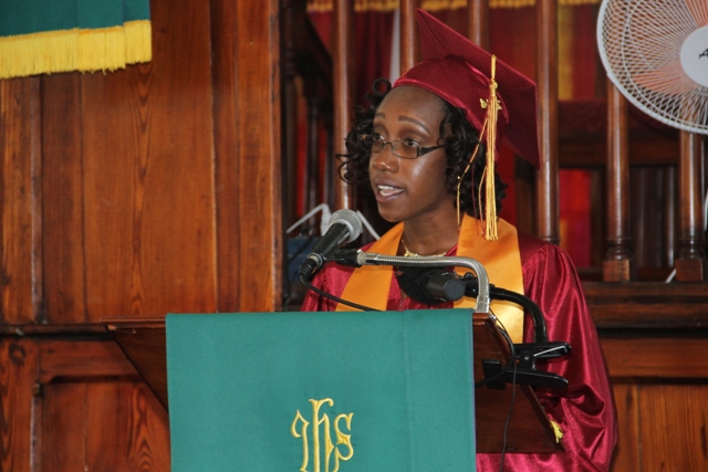 Nevis 6th Form College Valedictorian urges fellow graduands to respect authority