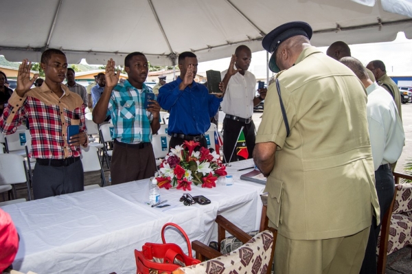 Four Young Men Sworn In As Police Constables