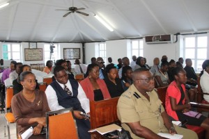 A section of the gallery at the Nevis Island Assembly listen to Premier of Nevis Hon. Vance Amory presenting the 2015 Budget Address on December 16, 2014 