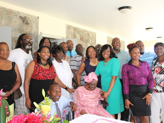 Nevisian Celian “Martin” Powell celebrates 103rd birthday