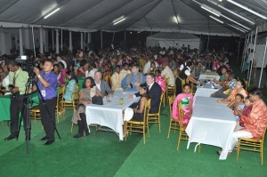 Guests at State House at the Chowtal Samelan hosted by the President and First Lady Deolatchmee Ramotar at State House 