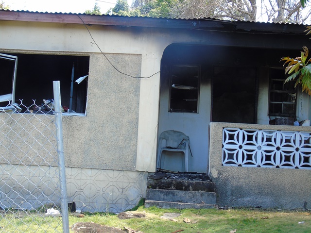 Family loses home in Barnes Ghaut