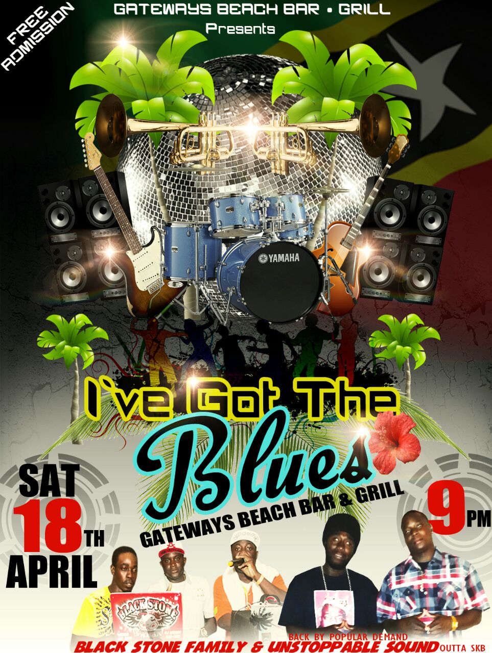 Gateways Beach Bar and Grill : I Have got the  Blues
