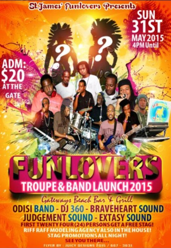 Gateways Beach Bar and Grill Presents: Fun Lovers Troupe and Band Launch 2015