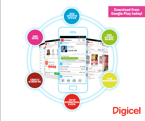 Digicel Re-Launches My Digicel APP Loaded With Extras and a Brand New Look and Feel