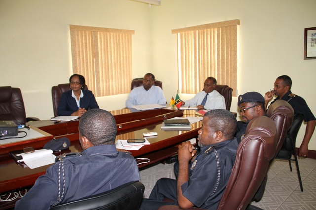 Senior Customs Officers on Nevis meet with Ministry of Finance