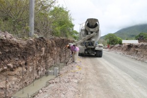 Ongoing work in the Hanley’s Road Rehabilitation project