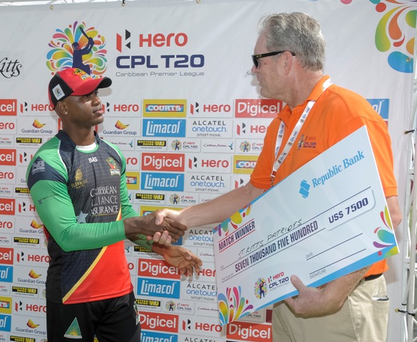 St Kitts and Nevis Patriots (199-5) beat Jamaica Tallawahs (80 all out) by 119 runs