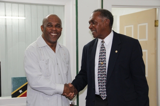 St. Eustatius officials visit Nevis; pay courtesy call on Premier Amory