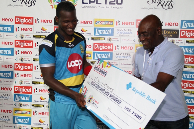 St Lucia Zouks (202-5) beat Barbados Tridents (172-7) by 30 runs