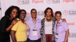 Digicel Representatives from Trinidad and Tobago, St. Lucia and Bonaire who attended the celebration in Los Angeles to honour families, supporters and Local Organizing Committees of the Special Olympics World Summer Games 2015