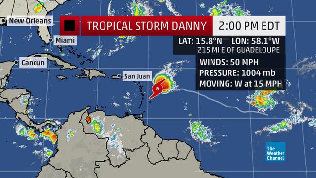 DANNY  A TROPICAL STORM WARNING IN EFFECT FOR ST KITTS NEVIS