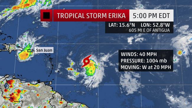 TS ERIKA WATCH FOR SKN 5:00 p.m – 25 Aug) Hurricane Awareness