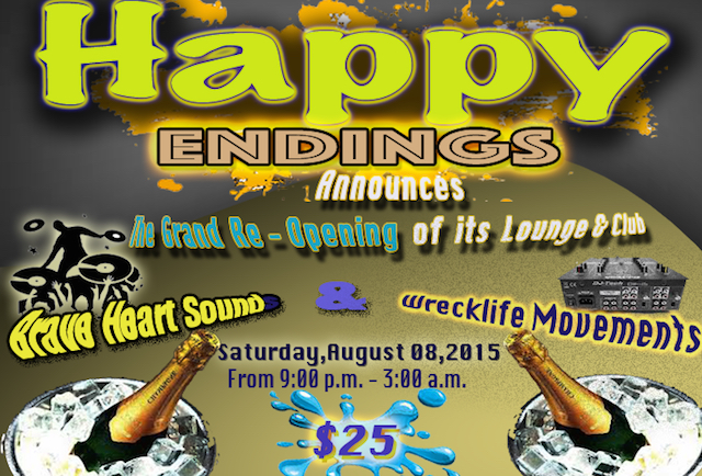 Happy Endings: Grand Re- Opening of its Lounge & Club..