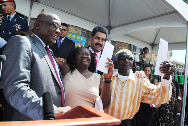 Prime Minister Harris and President Maduro are cooperating for our good, says former sugar worker Vivian Hope