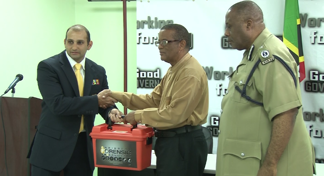 Amalgamated Security Services Ltd contributes forensic kit to Royal St. Christopher and Nevis Police Force