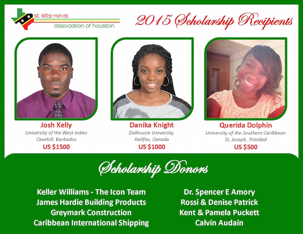 St. Kitts-Nevis Association of Houston (SKNAH) Scholarship Awards