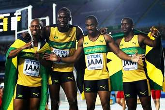 Usain Bolt anchors Jamaica to 4x100m relay gold after U.S. mishap