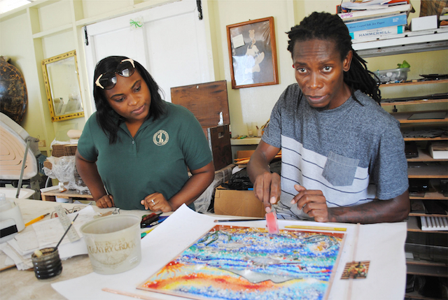 A touch of glass: Development Bank and I – The artist who ‘paints’ with stained glass