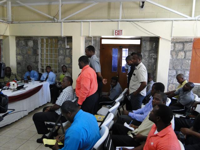 “DO THE BEST YOU  CAN TODAY”  PM HARRIS’ CHARGE TO POLICE DURING VISIT TO NEVIS