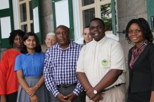 Permanent Secretary in the Ministry of Tourism Carl Williams at Bath on October 16, 2015, wishing Nevis’s reigning Junior Tourism Minister Tarana Kacker well in her endeavours at the upcoming Caribbean Tourism Organisation’s Tourism Youth Congress in Curacao 