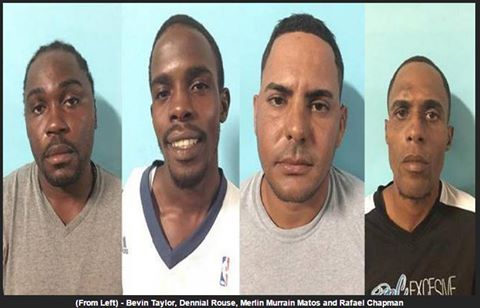 Four Charged In the Seizure Of, 1 Kilo of Cocaine and Large Quantity of Marijuana Seized On Saturday