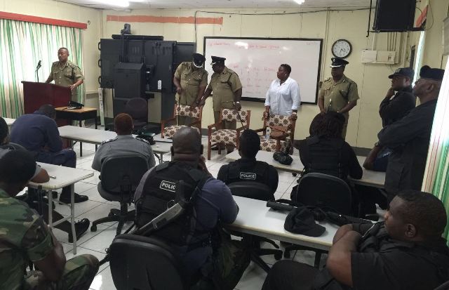 High Command Joins Patrol Teams In Neighbourhood Walk Through.