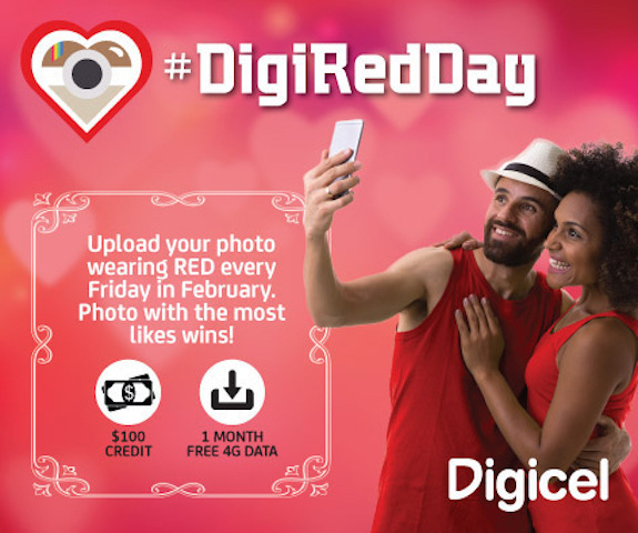 Digicel Paints The Town ‘RED’