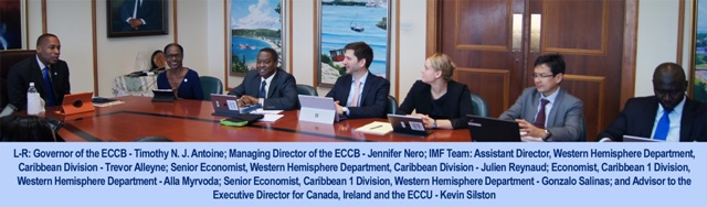 ECCB Governor Discusses ECCU Economic Policies With IMF‏