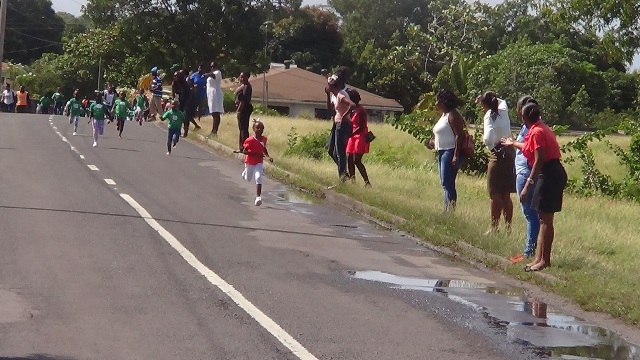 CHILDREN FEATURE IN ROAD RUNS AT INEZ FRANCE PRE SCHOOL